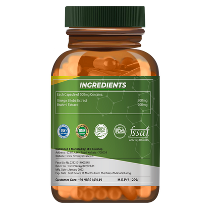 Boost Your Memory || Improve Your Mental Health || Decreases Stress || 60Capsule In A Bottle ||